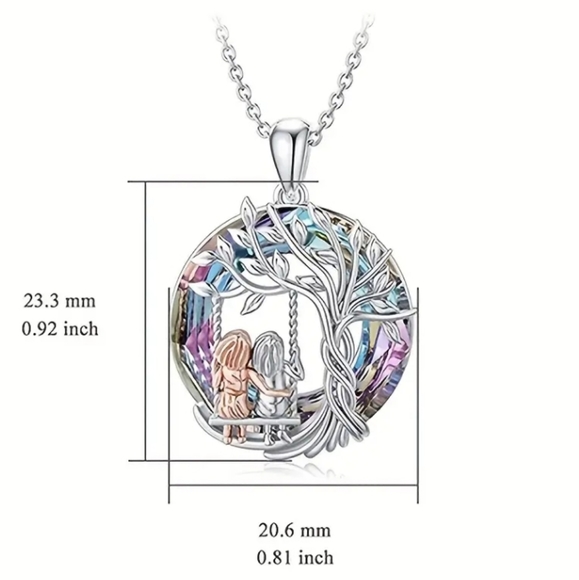 Friends Sisters Tree of Life Pendant Necklace - Picture 5 of 8